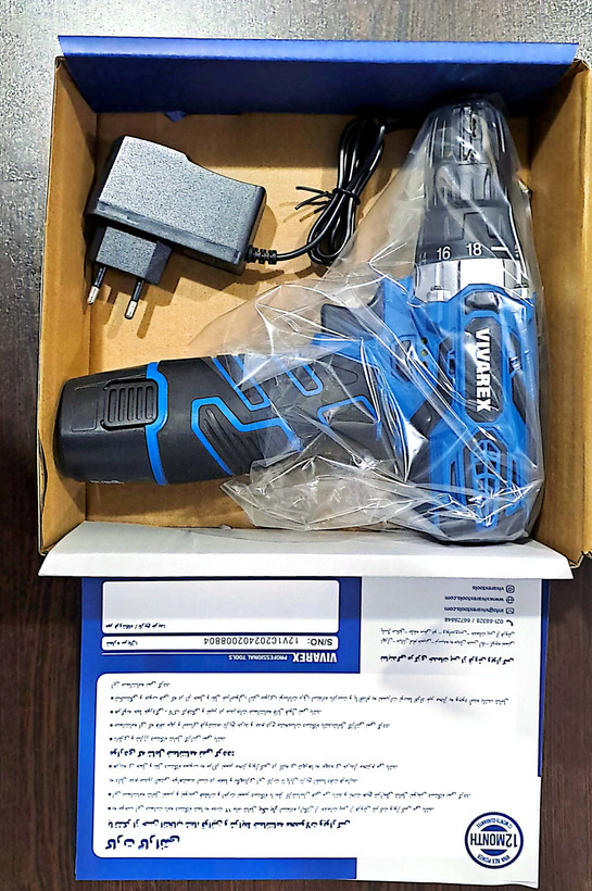 دریل پیچ گوشتی شارژی ویوارکس مدل VR12V-1C