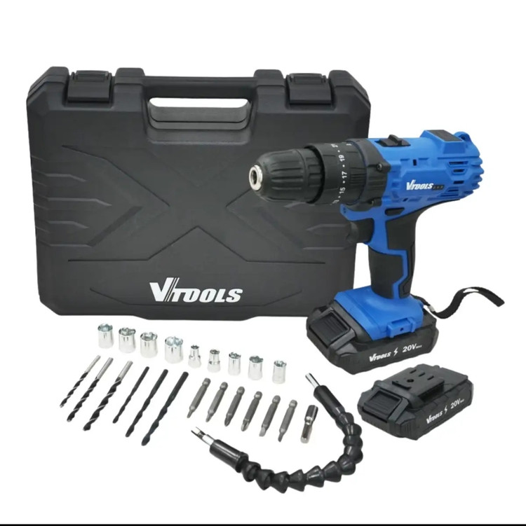 دریل پیچ گوشتی شارژی 0.8-10 میلیمتری 29 پارچه وی تولز مدل VT1211-KIT