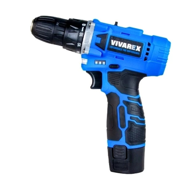 دریل پیچ گوشتی شارژی 10 میلی متری 12 ولت ویوارکس مدل VR1215V-2B دو باطری