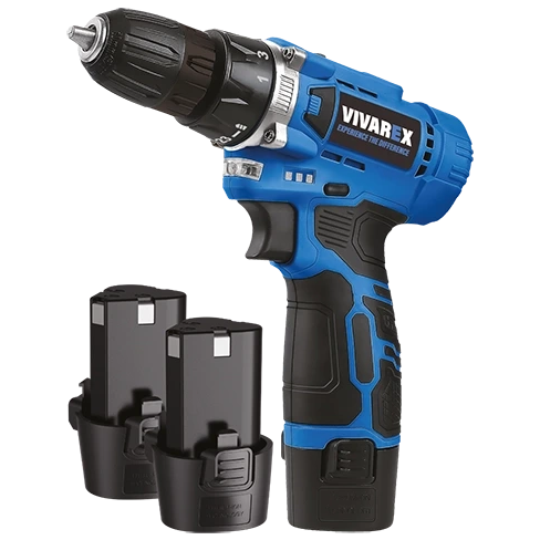 دریل پیچ گوشتی شارژی 10 میلی متری 12 ولت ویوارکس مدل VR1215V-2B دو باطری